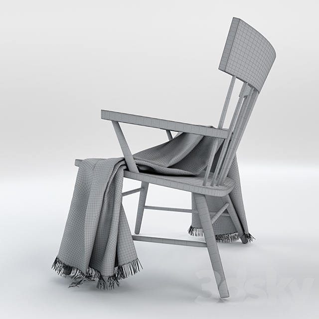 Armchair 01 3ds Max - thumbnail 3