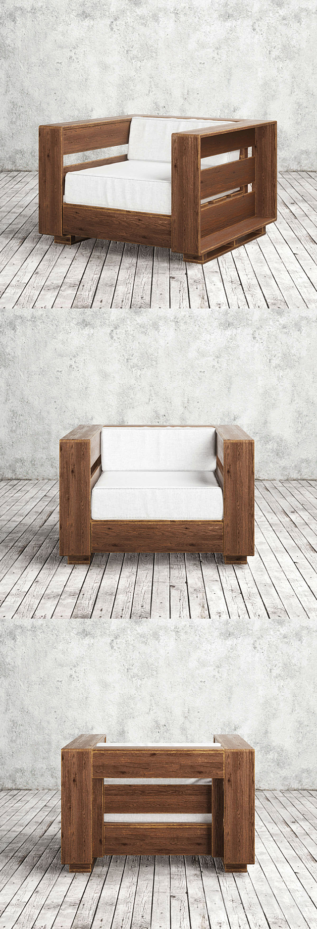 ARMCHAIR 064 model. Loftdesigne 3DSMax File - thumbnail 2