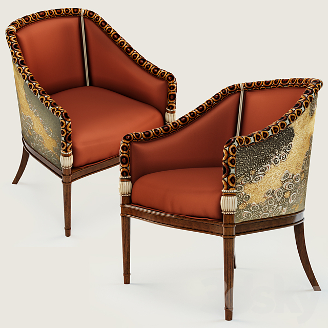 Armchair 1320 PL Colombostile 3ds Max - thumbnail 1