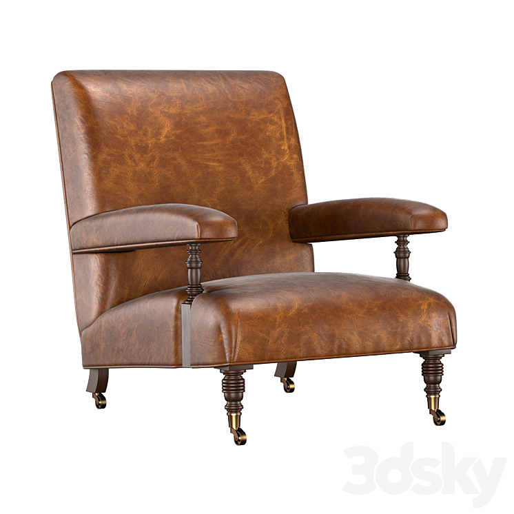 Armchair 1880S BELGIAN 3DS Max - thumbnail 1