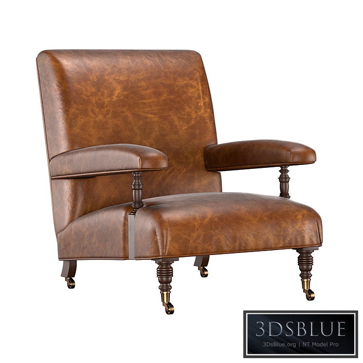 Armchair 1880S BELGIAN 3DS Max - thumbnail 3