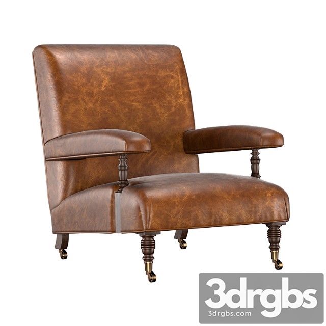 Armchair 1880s belgian 3dsmax Download - thumbnail 1