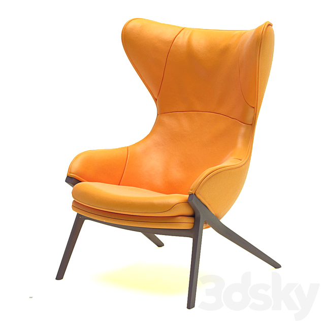 armchair 3456 3ds Max - thumbnail 2