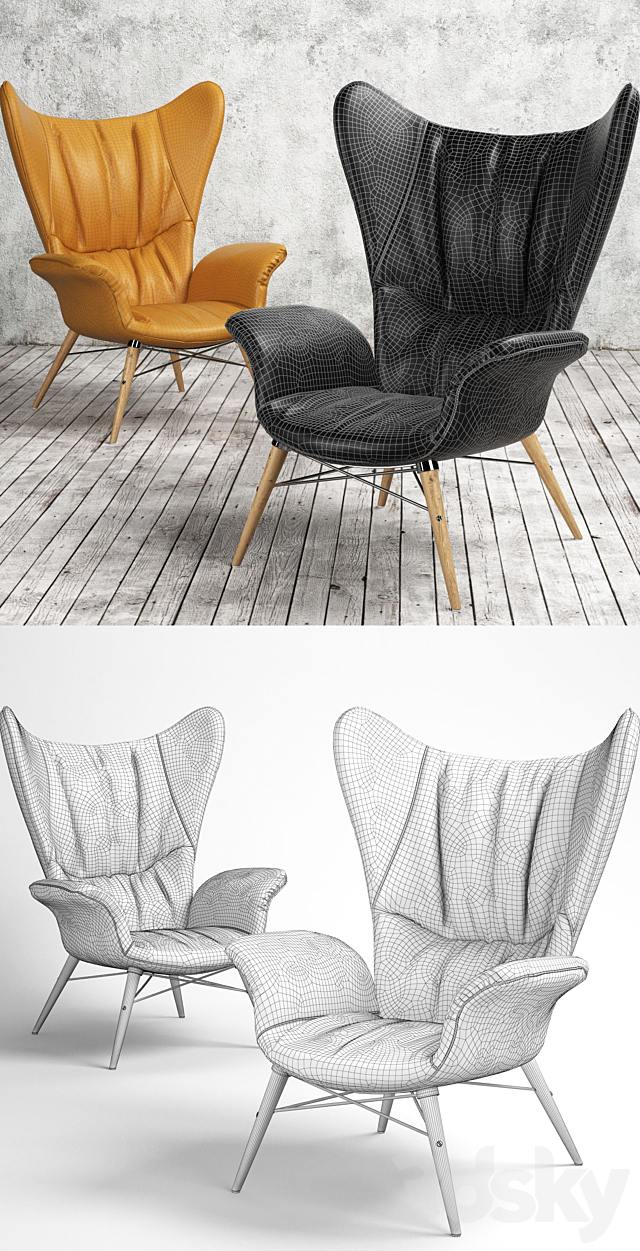 Armchair 3774 mode. Loftdesigne 3DSMax File - thumbnail 3