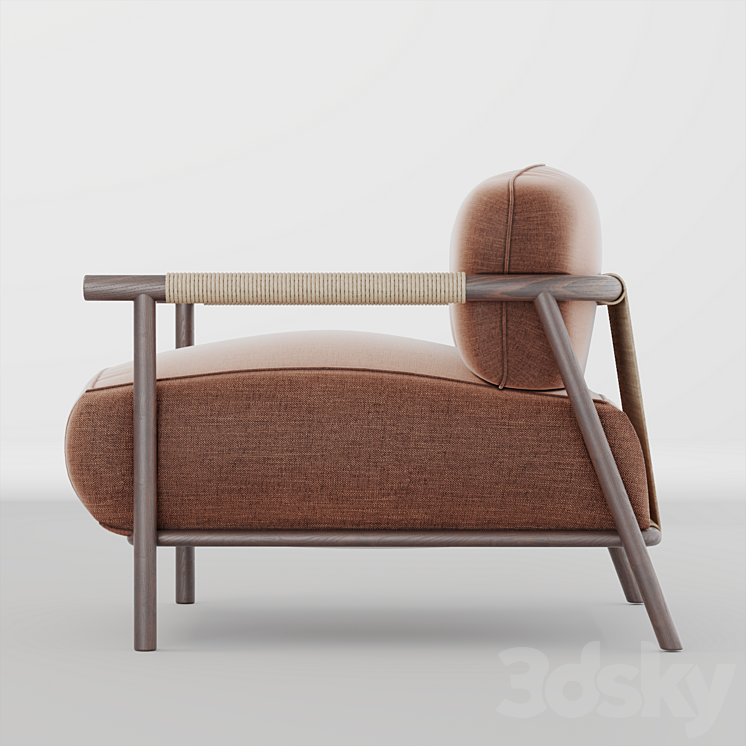 armchair 3DS Max - thumbnail 2