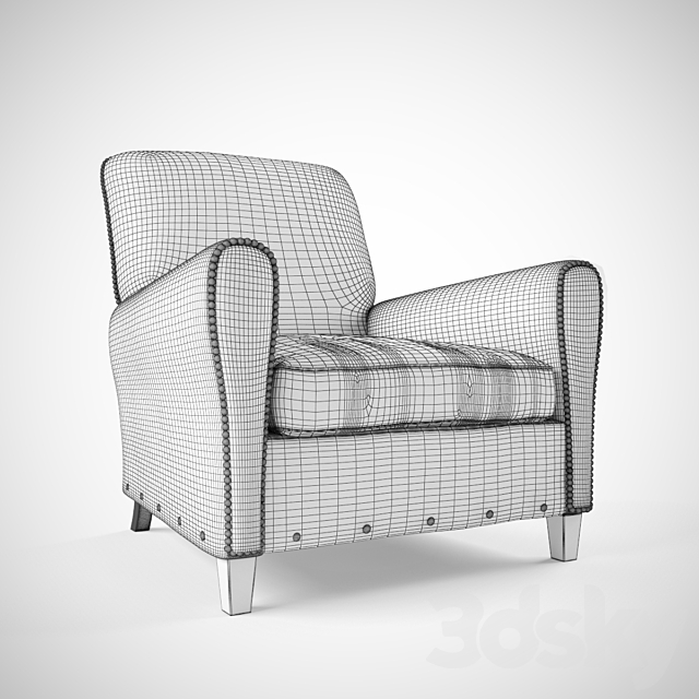 armchair 3ds Max - thumbnail 2