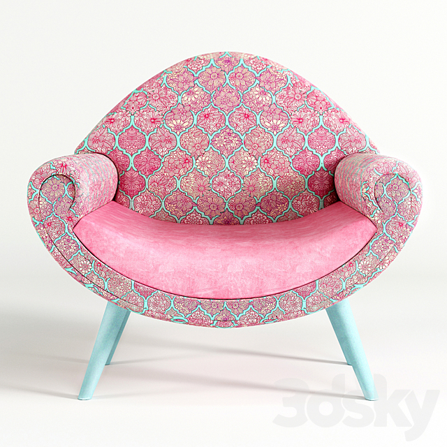 Armchair 3DS Max Model - thumbnail 1