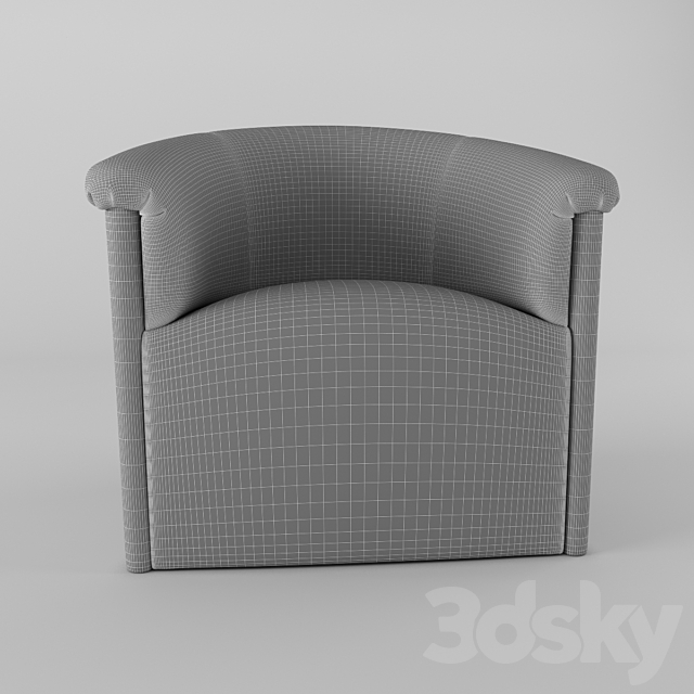 armchair 3DS Max Model - thumbnail 2