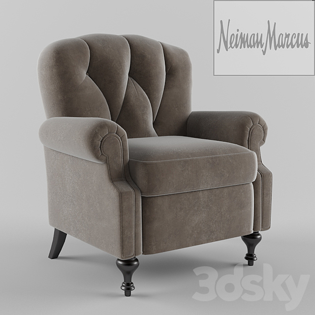 armchair 3DS Max Model - thumbnail 1