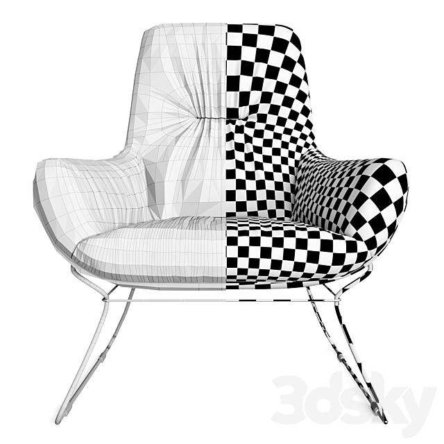 ARMCHAIR 4073 model 3DSMax File - thumbnail 3