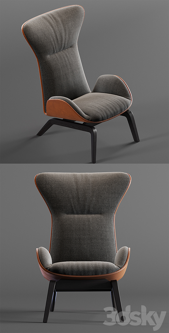 Armchair _ Casamania & Horm SOHO 3DSMax File - thumbnail 2