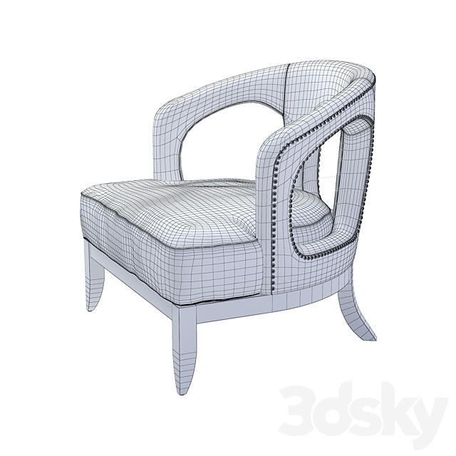 Armchair Adam Eichholtz 3DSMax File - thumbnail 3