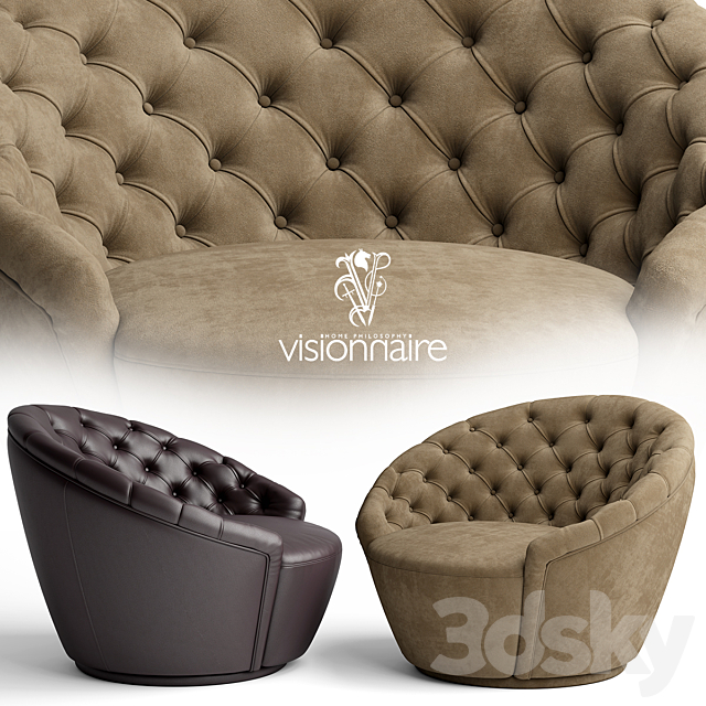 Armchair Agon Visionnaire 3DSMax File - thumbnail 1