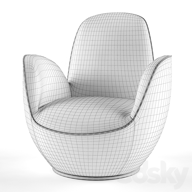 Armchair AIRCELL FAUTEUIL 3DSMax File - thumbnail 3