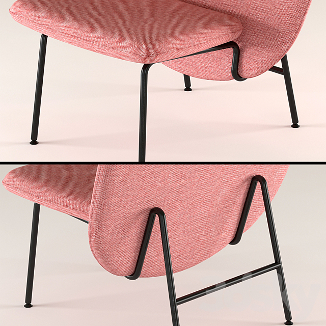 Armchair Ala Small La Cividina 3DS Max Model - thumbnail 2