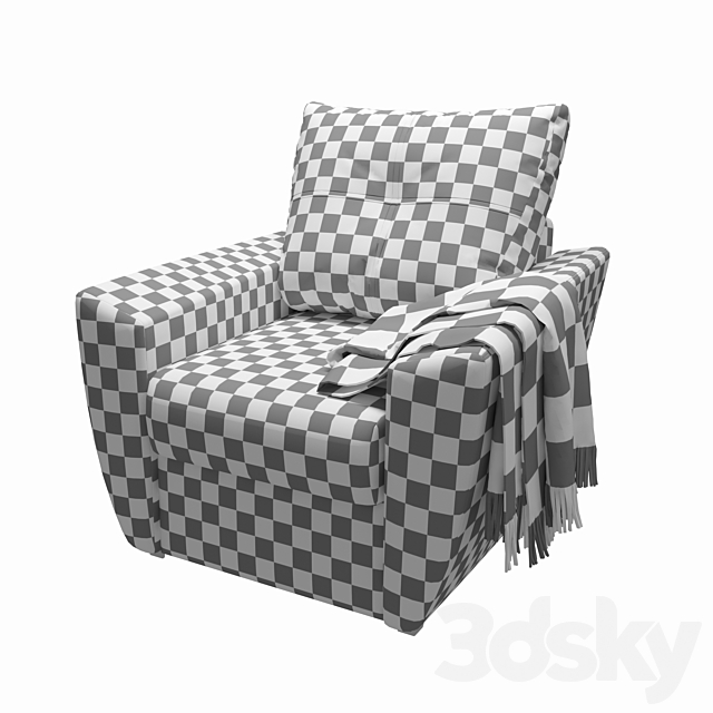 Armchair Amsterdam 3DSMax File - thumbnail 2