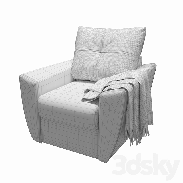 Armchair Amsterdam 3DSMax File - thumbnail 3