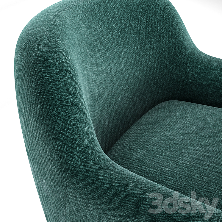 Armchair Ansil 3DS Max Model - thumbnail 2