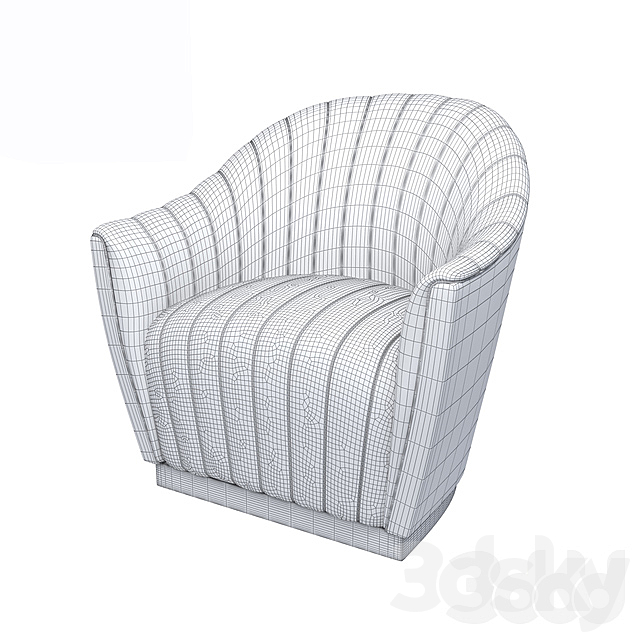 Armchair “Ariel” by Irina Buzakova 3DS Max Model - thumbnail 2