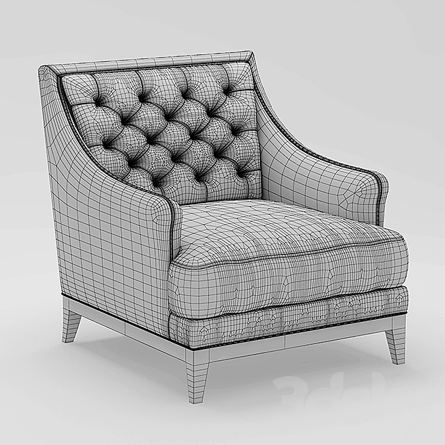 Armchair Armchair FAUTEUIL EPOQ roche bobois 3DSMax File - thumbnail 3