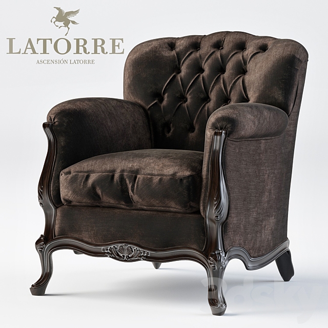 Armchair Ascension Latorre Delanois. 3ds Max - thumbnail 1