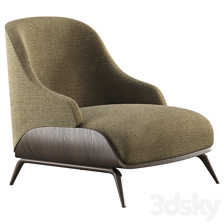 Armchair aster brigid 3DS Max - thumbnail 1