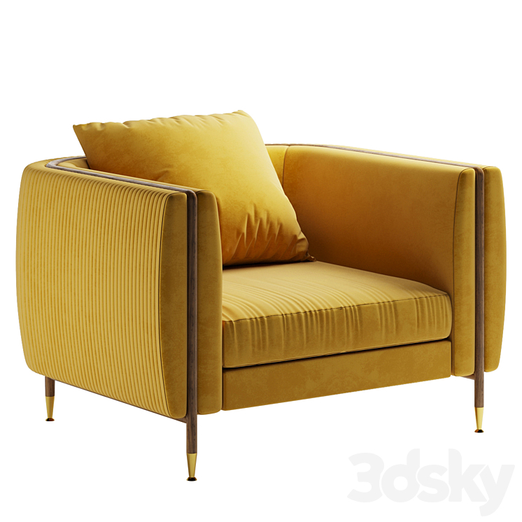 ARMCHAIR BARLOW 3DS Max Model - thumbnail 1