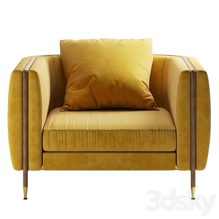 ARMCHAIR BARLOW 3DS Max Model - thumbnail 2