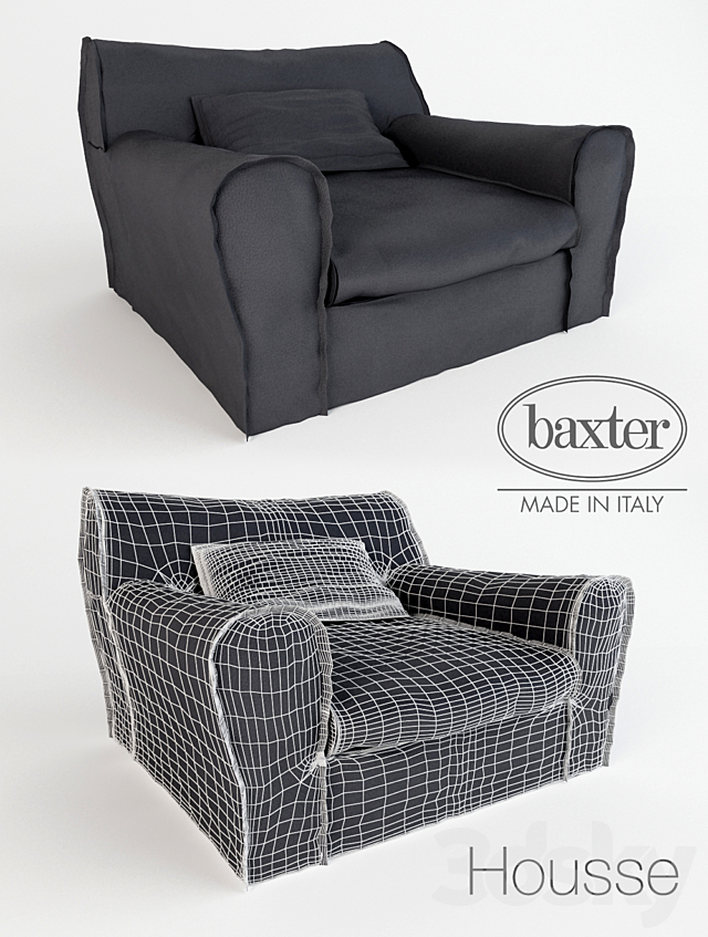 Armchair Baxter 3DSMax File - thumbnail 1