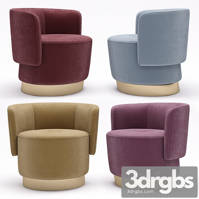 Armchair baxter anais 3dsmax Download - thumbnail 1