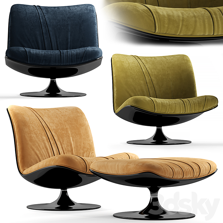 Armchair baxter marilyn 3DS Max - thumbnail 1