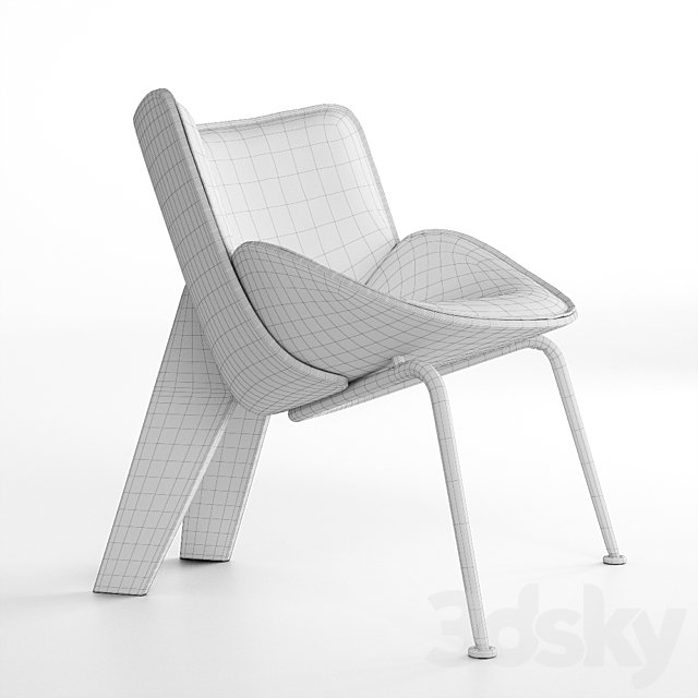 Armchair B&B Italia Do-Maru 3DSMax File - thumbnail 3