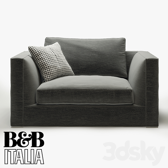 Armchair B&B Italia Richard 3DSMax File - thumbnail 1