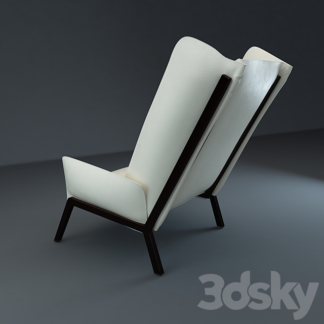 Armchair BEAU FIXE 3DS Max Model - thumbnail 2