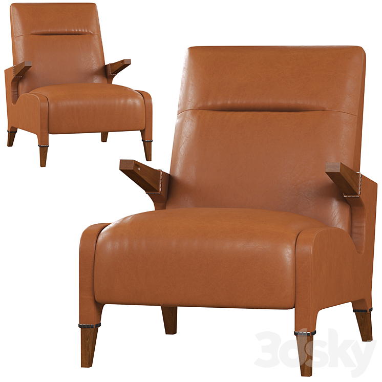 Armchair BELLVINE LEX 3DS Max - thumbnail 1