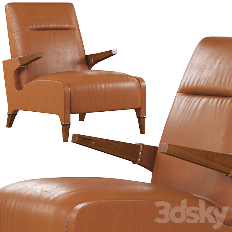 Armchair BELLVINE LEX 3DS Max - thumbnail 2