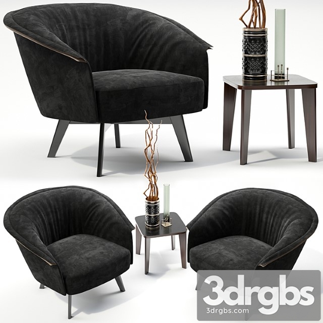 Armchair bonaldo bruno 3dsmax Download - thumbnail 1