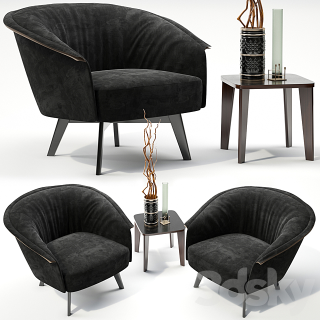 Armchair Bonaldo Bruno 3DSMax File - thumbnail 1