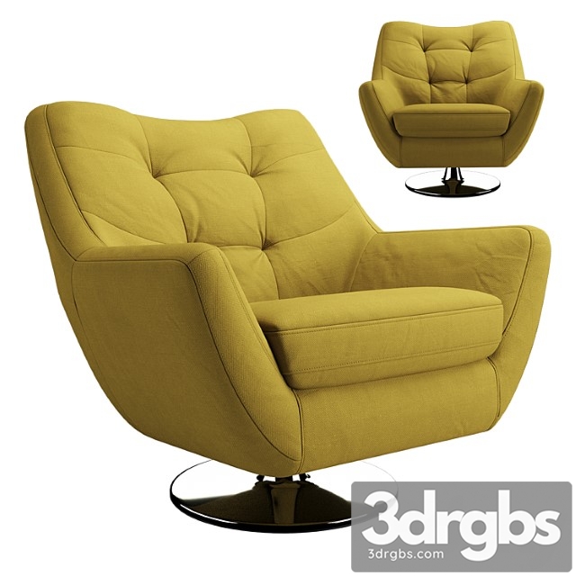 Armchair boss 3dsmax Download - thumbnail 1