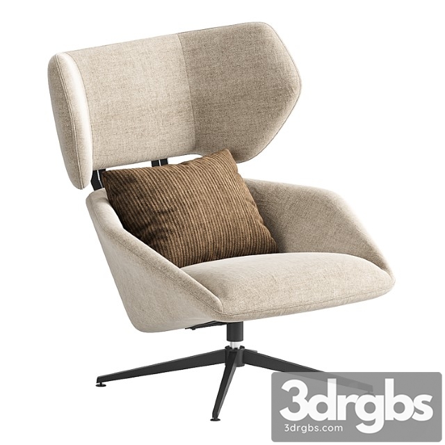 Armchair Boston 3dsmax Download - thumbnail 1