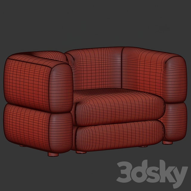 Armchair Brera Divan.ru 3DS Max Model - thumbnail 6