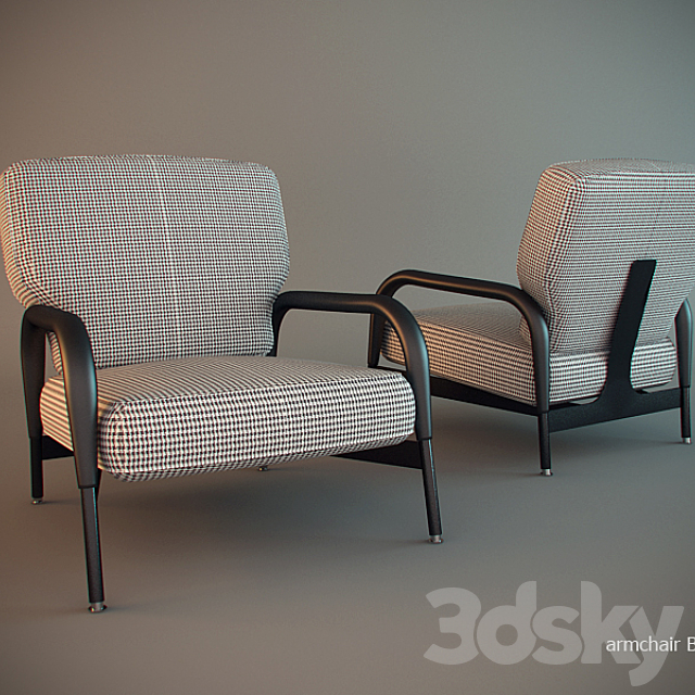 armchair Brooks 3ds Max - thumbnail 1