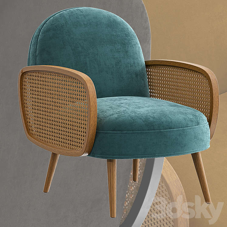 Armchair Buisseau 3DS Max - thumbnail 2