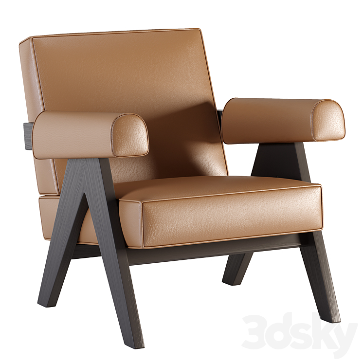 Armchair  by Cassina 3DS Max - thumbnail 1