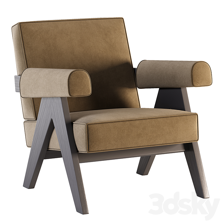 Armchair  by Cassina 3DS Max - thumbnail 2