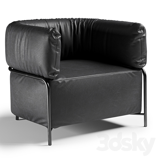 Armchair Calligaris Qaudrotta 3DSMax File - thumbnail 1