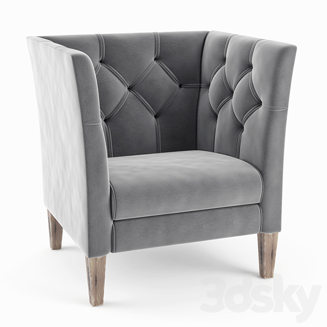 Armchair Capito “MANON” high _ ARMCHAIR Capito MANON high 3ds Max - thumbnail 1