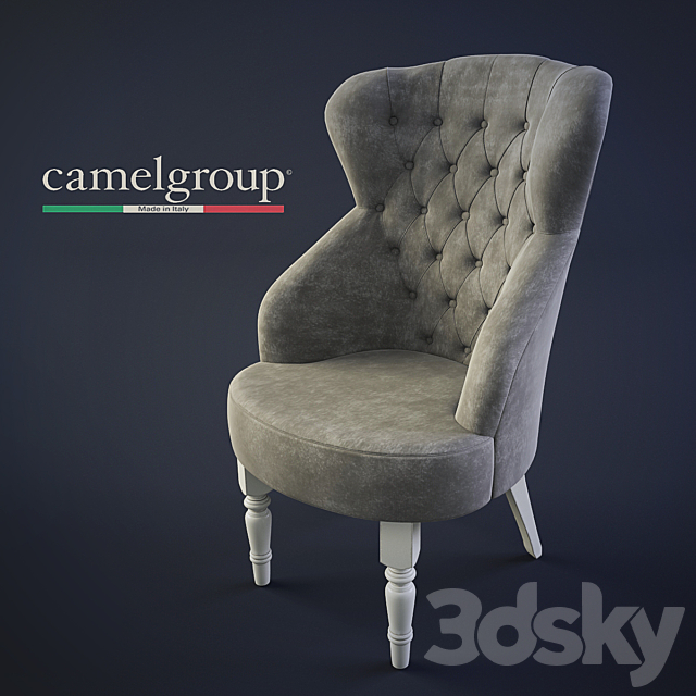 Armchair CAPITONNE 3DSMax File - thumbnail 1