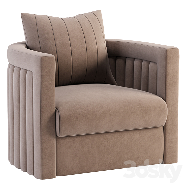 Armchair Casa Magna DRUMMOND 3DS Max Model - thumbnail 1