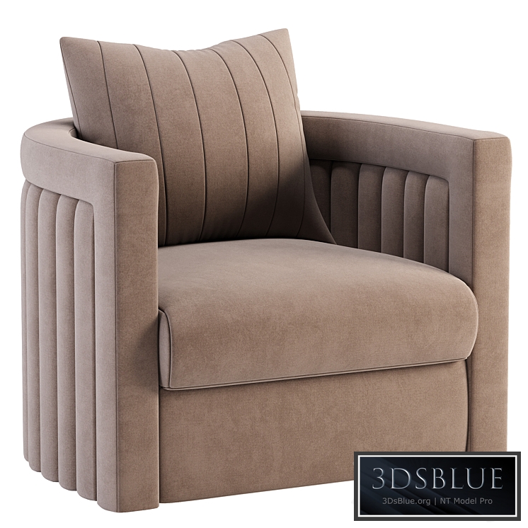 Armchair Casa Magna DRUMMOND 3DS Max - thumbnail 3